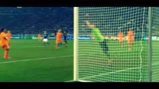 Klaas Jan Huntelaar Amazing Volley  Schalke vs Real Madrid 16  26022014 [upl. by Levin]