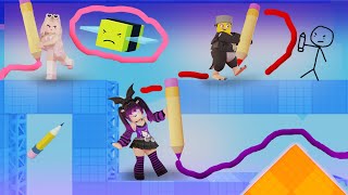 ¡El obby más divertido y creativo en Roblox 🤩🎨 Dibuja tu propio obby 🖍️ TeamGritón [upl. by Llerrah]