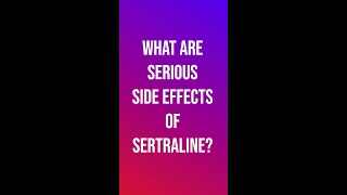 Serious Side Effects of SERTRALINE [upl. by Anehc]