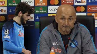 quotKvaratskhelia Io ve lavevo dettoquot 😦 Ammissione di Spalletti dopo Napoli Milan 11 [upl. by Noeht]