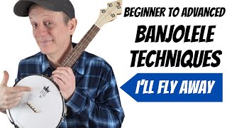 How to Play Bluegrass Banjolele  Beginner to Advanced Banjolele Techniques  Duke Banjo Ukulele [upl. by Notxarb]