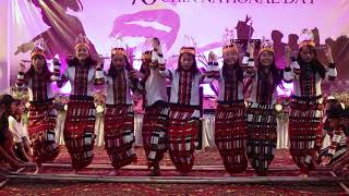 76th Chin National Day 2024  Mizo Cheraw dance New Delhi [upl. by Yeliac]