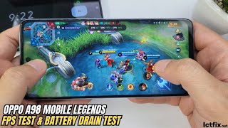 Oppo A98 5G Mobile Legends Gaming test CODM  Snapdragon 695 5G 120Hz Display [upl. by Millan]