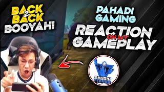 BACK 2 BACK BOOYAH  PAHADI GAMING REACTION  TANEJA OP [upl. by Malek]