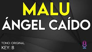 Malu  Ángel Caído  karaoke Instrumental [upl. by Nerak]