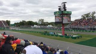 F1 2016 Race Start Grandstand 24 Canada Grand Prix [upl. by Harragan383]