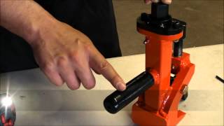 ESCO Pneumatic Bead Breaker Description Video Model 20429 [upl. by Ennael]