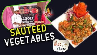 Simple Making of Sauteed Vegetables Recipe  What A Taste  Vanitha TV [upl. by Julianne176]