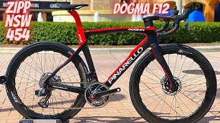 Pinarello DOGMA F12 DISC ZIPP 454 NSW THE FERRARI OF BIKES [upl. by Gregrory]