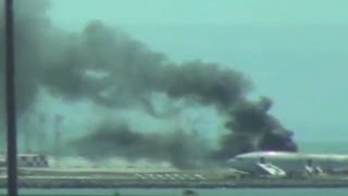 Plane crashes at San Francisco airport [upl. by Ynnaej]