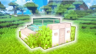 MINECRAFT CASA MODERNA CÚPULA PARA SURVIVAL  TUTORIAL CON DESCARGA [upl. by Elumas]