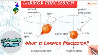 LARMOR PRECESSION larmorprecession larmorfrequency RizwanaSarwar science nmr ssacademyrizwana [upl. by Gregory]