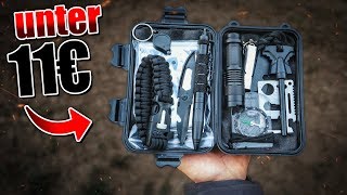 Das GÜNSTIGSTE Survival Kit auf Amazon  Outdoor Bushcraft Ausrüstung  Fritz Meinecke  Gear [upl. by Sitrik529]