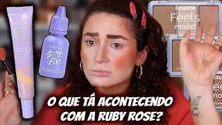 PRODUTOS DA RUBY ROSE QUE NINGUÃ‰M FALA  BASE STAY FIX LINHA FEELS E [upl. by Ahsikal]