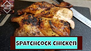 Spatchcock Chicken  Weber Kettle [upl. by Tijnar599]