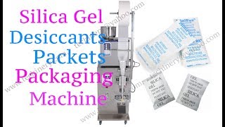 Silica Gel Desiccant packing machine silica gel packets sachets making machine [upl. by Rior470]