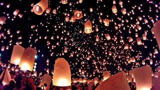 Loy Krathong Lantern Festival Chiang Mai Thailand Gopro Hero3 [upl. by Doti]