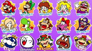 Mario Party Superstars  All Characters amp Stickers [upl. by Arraet855]