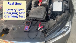 Realtime test of car battery charging system test and starting system test by DonosHome BT60 [upl. by Faxen]