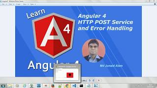 Angular 4 HTTP POST Service and Error Handling Angular 4  11 [upl. by Arvid]