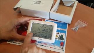 Termostato PEISA TOUCH Programable H23100  Tutorial [upl. by Anialed531]