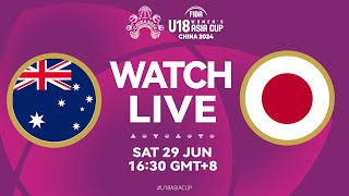 Australia v Japan  Full Basketball Game  FIBA U18 Womens Asia Cup 2024  Divison A  SemiFinals [upl. by Llireva401]