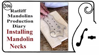 Installing Mandolin Necks Episode 206 [upl. by Aramen]