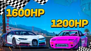 Retamos Un Chiron De 1600HP Con Un 240sx De 1200HP [upl. by Aznerol]