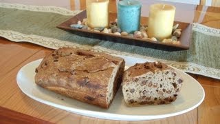 NoKnead Artisan Cinnamon Raisin Bread [upl. by Novahc]