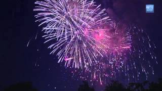 Fireworks with Patriotic Music Soundtrack by US Military Bands [upl. by Avigdor573]