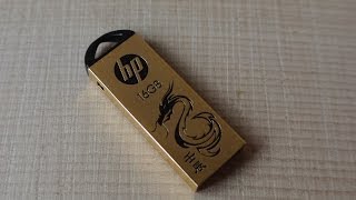 HP USB Flash Drive GOLD v228g pendrive Review [upl. by Garfield]