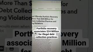 Portfolio Recovery Associates must pay 24 million for illegal debt collection lawsuits says CFPB [upl. by Nirrad294]