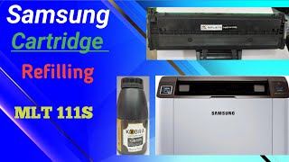 How to refill Samsung cartridge MTL 111SMTLD111S Samsung Xpress m2021 cartridge refill [upl. by Sayles]