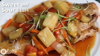 SWEET and SOUR FISH Recipe Pinoy Style  ESCABECHE [upl. by Pyle]