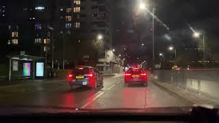 Driving in Glasgow  Anderston Cross to ASDA Toryglen night drive  February 2021 [upl. by Charlene]