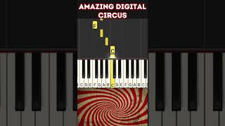 The Amazing Digital Circus Piano Tutorial Easy Slow Opening Theme Song [upl. by Jahdai]