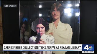 Carrie Fishers Star Wars collection now on public display [upl. by Ayaj133]