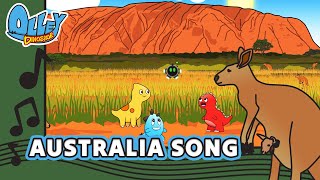 AUSTRALIA SONG  Music Video  Olley Dinosaur  Learn Sing Explore  Educational Kids Songs [upl. by Akemit938]