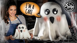 Halloween Geist Torte gruselig süß  schokoladige Gespenst Motivtorte 👻 [upl. by Ynove]