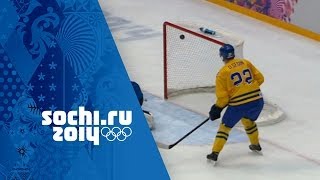 Ice Hockey  Mens SemiFinal  Sweden v Finalnd  Sochi 2014 Winter Olympics [upl. by Ecyned]