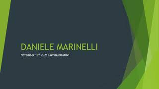 DTSocializeDaniele Marinelli November 13 2021 CommEnglish summary [upl. by Charles201]