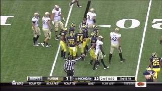 2011 Michigan football highlights v Purdue [upl. by Sucerdor]