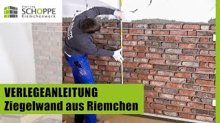 Verlegeanleitung  Ziegelwand aus Klinkerriemchen  Schritt für Schritt tutorial [upl. by Lahsram293]