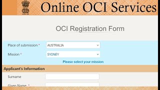 🇮🇳 How to Apply for OCI Card Australia Step by Step ocicard ocicardinaustralia 🇮🇳 [upl. by Nytsuj418]