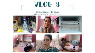 DOLAP DÜZENİ  SİNİRLERİM ÇOK BOZUK  EVİN İŞLERİ  ALIŞVERİŞİ  VLOG 8 [upl. by Rahab266]