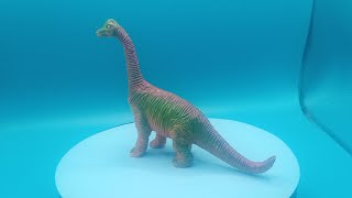 Vintage 1993 Rubber Brachiosaurus Toy Review [upl. by Miarfe]