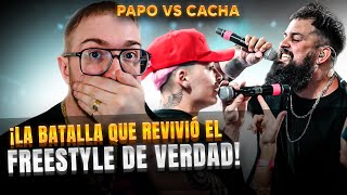 ¡LA BATALLA QUE REVIVIÓ EL FREESTYLE DE VERDAD  PAPO VS CACHA FINAL FMS ARGENTINA [upl. by Brooking281]