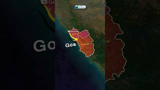 Goa  गोवा  Through Map Animation  Indian Geography goa upsc mapanimation geostudy geography [upl. by Drageruaeb25]