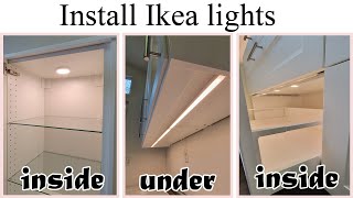 How to install Ikea kitchen lights [upl. by Seed]