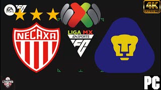 NECAXA VS PUMAS  LIGA MX EAFC 24 [upl. by Enoryt154]